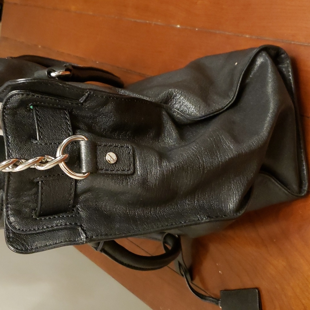 Michael Kors Hamilton Tote Bag Black Leather - Picture 3 of 7